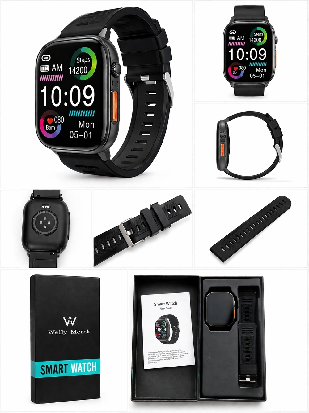 Smart Fitness Watch - Black - Picture 3 of 3